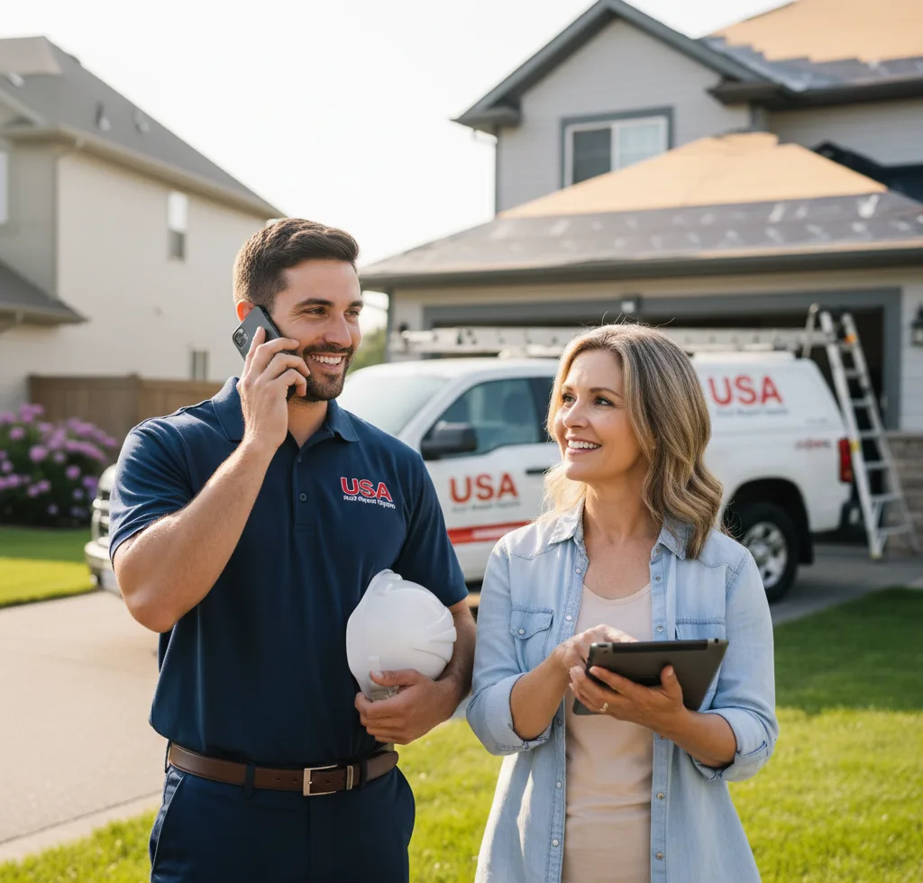 USA Roof Repair Experts customer support in Reynoldsburg